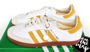 Adidas Samba OG x Sporty & Rich White Yellow Gold UK 11 US 11.5 EU 46 IF5661 New - Picture 1 of 12