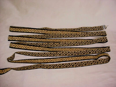 13-3/4 años Brunschwig et Fils BR-39059 Tabora 3/4 pulgadas negro chenilla Gimp ribete Foto 1 de 4