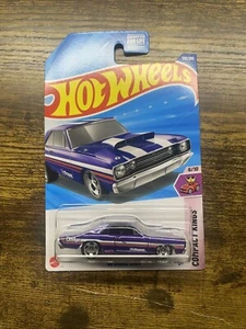 2025 Hot Wheels #129 Compact Kings 8/10 '68 DODGE DART Purple w/Chrome RS5 Spoke - Picture 1 of 1
