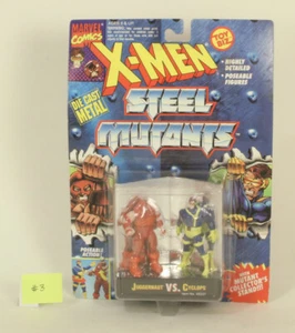 ToyBiz Marvel Comics X-Men Steel Mutants Juggernaut Vs Cyclops 3 - Picture 1 of 2