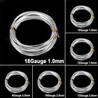 1/1.5/2/2.5/3mm Silver 5M Thick Anadized Aluminum Wire Soft Jewelry DIY Hot Sale