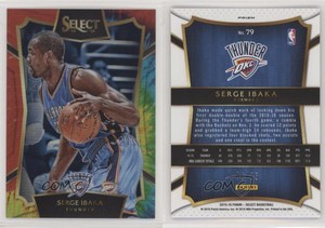 2015-16 Panini Select Concourse Tie-Dye Prizm /25 Serge Ibaka #79