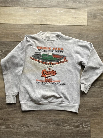 Vintage Baltimore Orioles Oriole Park 1992 Inaugural Season Sweatshirt MLB Cover