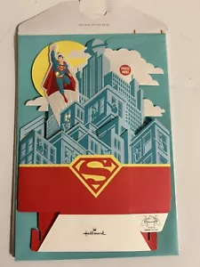 Hallmark Paper Wonder Superman Pop Up Birthday/Celebration Card With Music - Picture 1 of 3