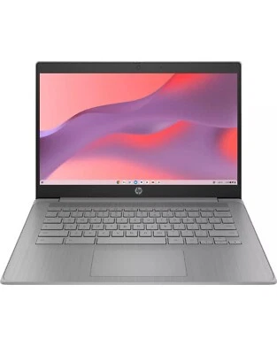 HP Chromebook 14” HD Laptop, Intel Celeron N4120, 4GB RAM, 64GB eMMC, Chrome OS - Image 1 of 4