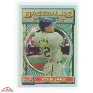 1993 Topps Finest John Jaha Refractor #152 Milwaukee Brewers