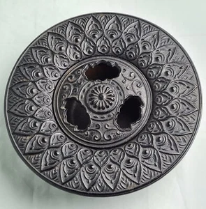 Japanese cast iron Koro - incense burner - Picture 1 of 18