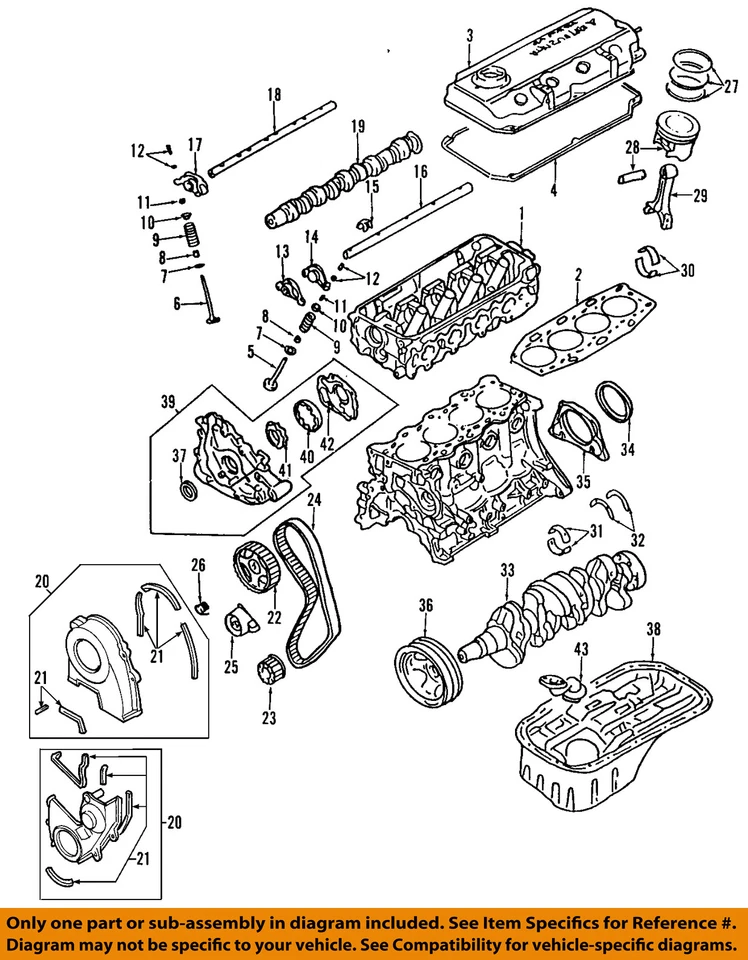 Junta de culata MITSUBISHI OEM 97-01 Mirage-Engine MD322820 Foto 1 de 1
