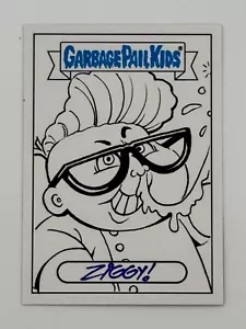 Boceto Ziggy 1/1 Garbage Pail Kids Intergoolactic Mayhem Disgusting Dexter 2023 - Imagen 1 de 3