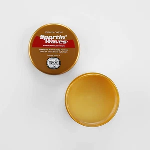 MAXIMUM STRENGTH Softsheen-Carson Sportin Waves Gel Pomade Wavy Curly Hair Cream - Picture 1 of 12