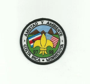 SCOUT INTERNATIONAL 1997 1998 COSTA RICA MINNESOTA AMISTAD Y AMBIENTE INDIANHEAD - Picture 1 of 1
