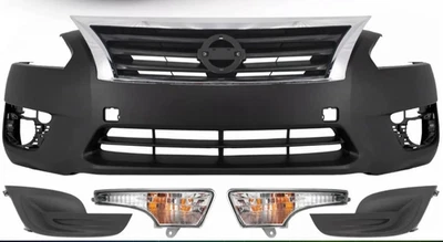 Conjunto de cubierta de parachoques delantero fascia y rejilla para Nissan Altima 2013-2015 Foto 1 de 4