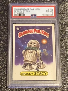 1985 Topps OS1 Garbage Pail Kids Series 1 Spacey Stacy 13b Matte Card PSA 6 GPK - Bild 1 von 3