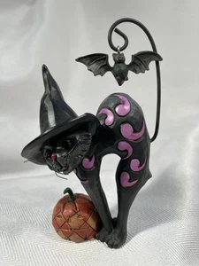 Mini estatuilla de Halloween Jim Shore gato negro con calabaza 4034439 - Imagen 1 de 5