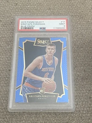 Kristaps Porzingis 2015 Select Blue #17 94/249 PSA 9 - Imagem 1 de 2