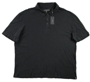Camisa Polo Rag & Bone Para Hombres XXL Manga Corta Pullover Nube Jersey Negra $145 NUEVA - Imagen 1 de 8
