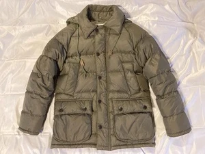 Barbour Down Jacket BEDALE SL Olive Green  size 32 Men's Used Authentic  Nylon - Picture 1 of 4