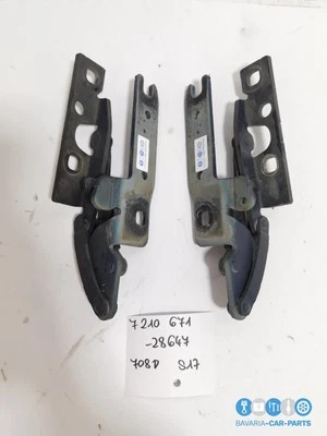 Original BMW E65 E66 E67 Hinge Front Flap Left+Right Set Toledobl - Image 1 of 4