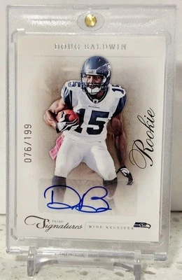 2012 Panini Prime Signatures Doug Baldwin RC Auto 076/199 - Image 1 of 2