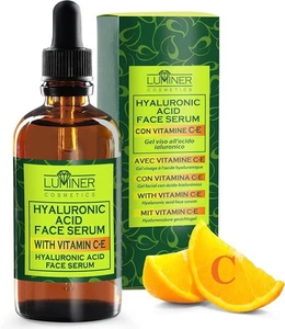 Face Serum with Hyaluronic Acid, Natural Anti-Wrinkle Formula 100 ml Vitamin C-E - Foto 1 di 7
