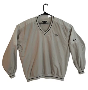 Nike Golf Uomo Giacca a Vento Pullover Bicolore Bianco Nashawtuc Club L - Foto 1 di 10