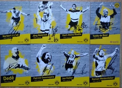 Borussia Dortmund BVB-Legenden original handsignierte Autogrammkarten BVB 09 - Bild 1 von 2