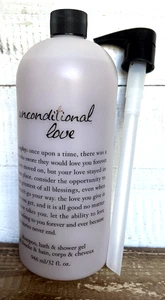 New Philosophy UNCONDITIONAL LOVE Shampoo Bath & Shower Gel 32 oz w/ Pump - Picture 1 of 1