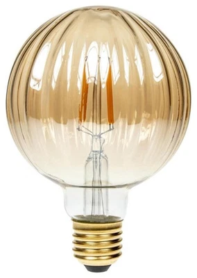 4W Led Pumpkin Gold Filament Bulb, G95, E27, 1800K, 360Lm, Dimmable - Image 1 of 2