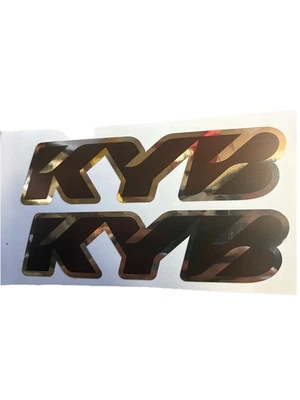 BUSSIN Chrome KYB fork stickers 2pc 1.5 x 6 inch size mx moto surron graphic vinyl