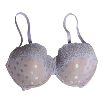 Sutiã Skarlett Blue Dare Dot Demi camiseta renda com aro 30DDD em lavanda/nude - Imagem 1 de 4