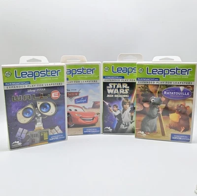 Disney Leapster Wall-E, Cars, Star Wars, Ratatouille Bundle Of 4 - Image 1 of 4
