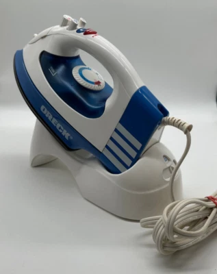 Plancha de vapor con cable inalámbrico ORECK con base JP8100CB soporte apagado automático - PROBADA Y FUNCIONA Foto 1 de 4