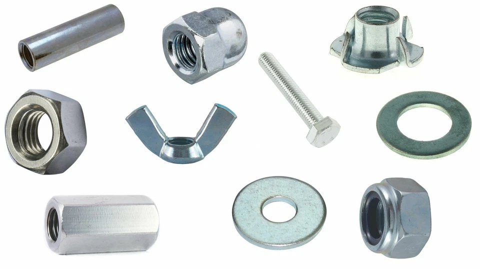 Sechskantschrauben Sechskantmuttern Hutmuttern Flügelmuttern Einschlagmuttern - Bild 1 von 1