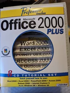 Microsoft Office 2000 PLUS - Professor Teaches - 8 CD set BRAND NEW NOS - Picture 1 of 2