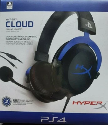 HYPERX Cloud PS4 & PS5 Gaming Headset Over-ear Black & Blue - Currys - Image 1 of 4