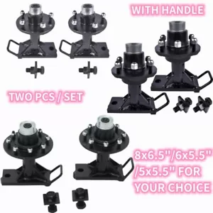 Shipping Container Wheels with Handle Bolt-on Spindle Kit 8x6.5/6x5.5"/5x5.5"Lug - Picture 1 of 17