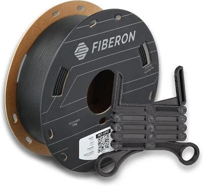 Fiberon PET-CF Filament, Black 1.75mm 500g Spool, Excellent Stable Stiffness ... - Image 1 of 4