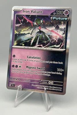 080/162 Iron Valiant - SV05 Temporal Forces - Holo Rare NM Pokemon - Image 1 of 2