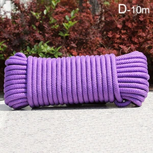 10 Meters Nylon Outdoor Clothesline Knitted Bunching Rope Colored Drawstring DIY - Picture 1 of 21