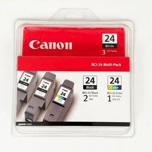 Canon BCI-24 (2) nero (1) colore confezione multifunzione cartucce di inchiostro OEM originale - Foto 1 di 1