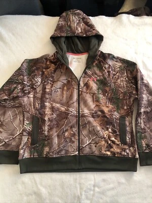 Under Armour / Real tree Jacket Wmn Sz  XXL Brown Camo Fleece Realtree - Image 1 of 4
