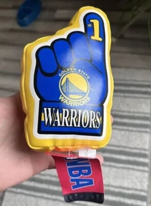 GOLDEN STATE WARRIORS Mini FOAM FINGER Plush NBA Licensed hand #1 sports fan - Picture 1 of 7