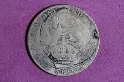 1922 Great Britain 1 Shilling Silver Coin #M22211 - Image 1 of 2