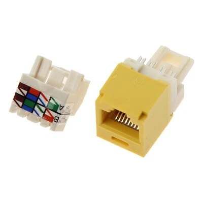 Módulo conectores UTP CJ688TPYL Panduit TX6 Plus Cat6 RJ45 amarillo CJ688 ⭐LOTE DE 50⭐ Foto 1 de 2