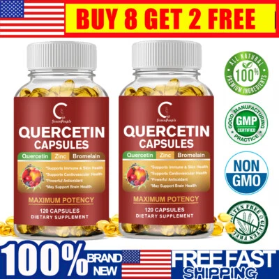 Dietary Quercetin 1200Mg Capsules W/Vitamin CNatural Immune Support Supplement - Image 1 of 4