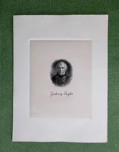 Retrato presidencial grabado en placa de cobre de Zachary Taylor como nuevo en Estados Unidos. - Imagen 1 de 2