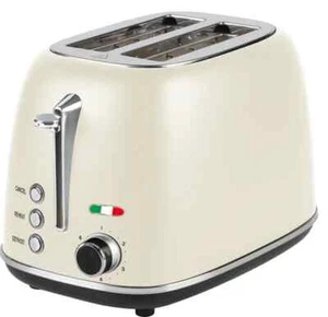 Vintage Electric 2 Slice Toaster Stainless Steel (CREAM) - Picture 1 of 1