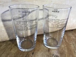 Tumbler Glasses Drinking Glasses Gnosall Festival Half Pint Staffordshire Event - Picture 1 of 5