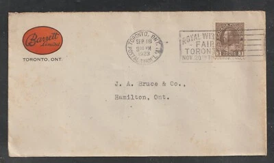 Barrett Limited Toronto ON Advertising Corner Cover with Slogan Coutts R-440 - Image 1 of 2