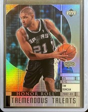 2002-03 Upper Deck: Tim Duncan - Honor Roll - Tremendous Talents - Holo #TT2